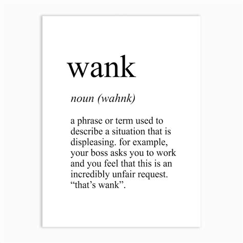 wank meaning